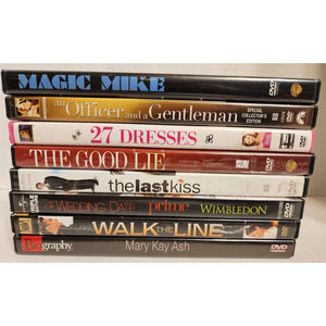 Romance Comedy DVDs Lot of 8: Magic Mike, The Last Kiss, The Wedding Date & More